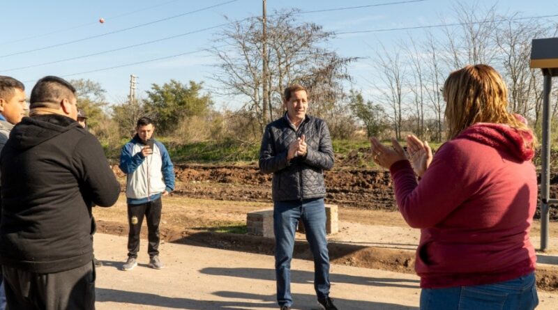 La Plata: Garro supervisó el avance de una importante obra en Los Hornos