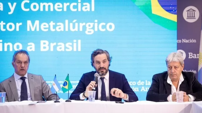 Santiago Cafiero impulsa un aumento de exportaciones metalúrgicas a Brasil