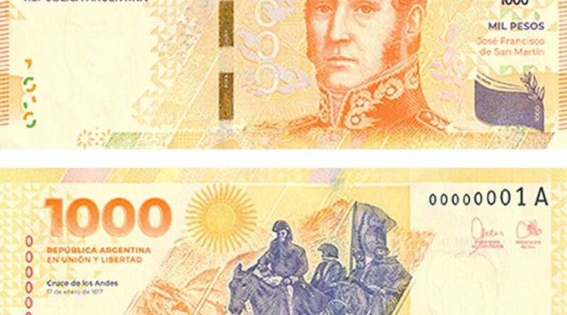 El billete de .000 con la imagen de San Martín entra en circulación