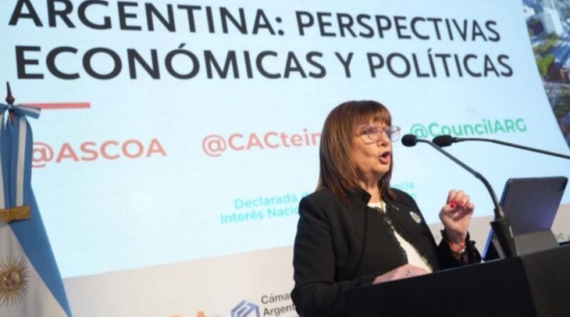 “Bajo mi gobierno, Argentina no va a estar en los Brics”, afirmó Patricia Bullrich ante empresarios
