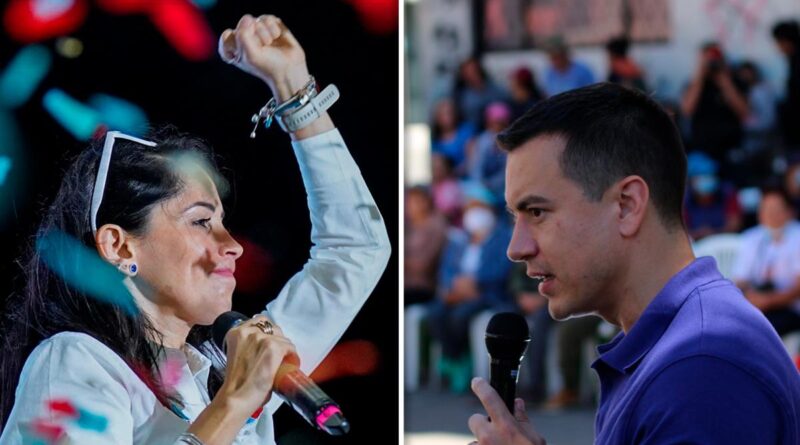 Elecciones en Ecuador: González, representante del correísmo, y Noboa, figura de la derecha, delinean sus estrategias de cara a la segunda vuelta presidencial