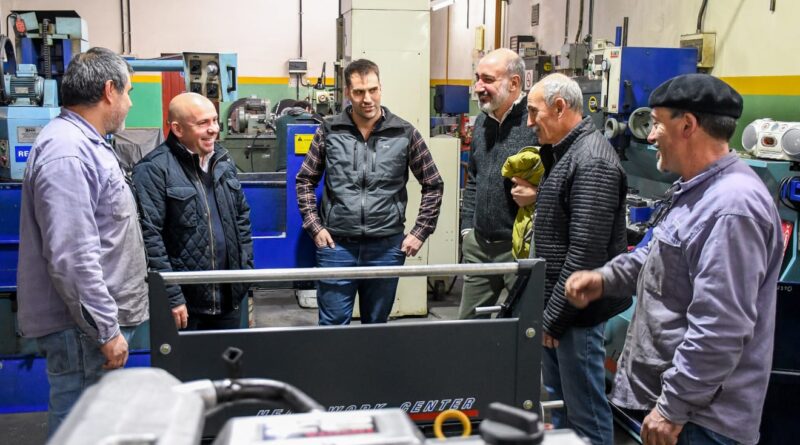 Sastre visitó “Tecnomécanica Estevan”, una empresa familiar que lleva más de 50 años trabajando en Puerto Madryn