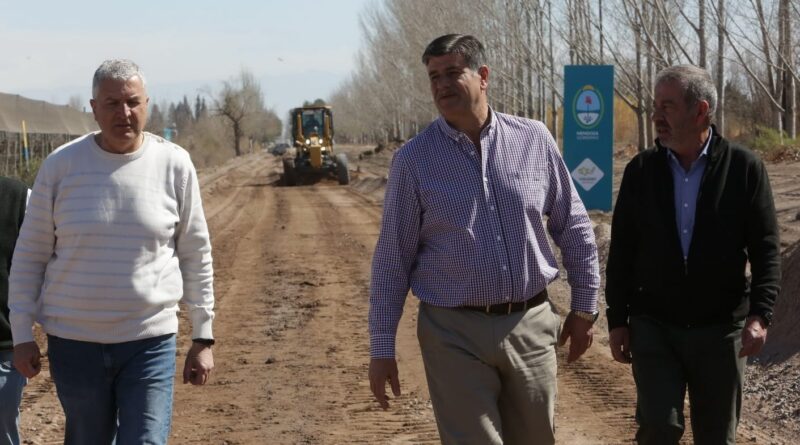 Mendoza: La pavimentación en marcha del carril Alto Verde, en Junín, beneficiará a 200 familias