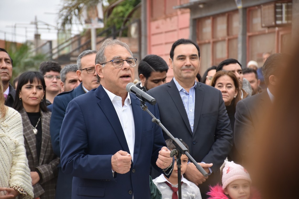Tassano y Valdés en inauguración de obra hídrica clave en avenida Frondizi Tassano y Valdés en inauguración de obra hídrica clave en avenida Frondizi