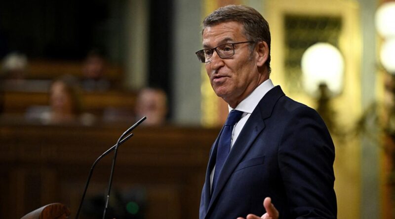Feijóo, a un paso del fracaso para formar Gobierno en España, criticó amnistía que negocia el PSOE