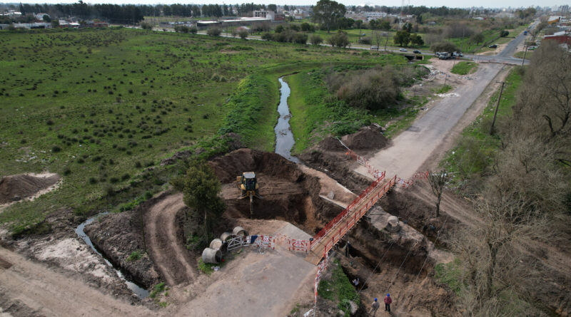 La ciudad de La Plata puso en marcha una importante obra hidráulica en el Arroyo Pérez