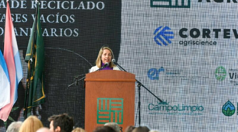 Entre Ríos: en Victoria, se inauguró la primera planta de reciclado de envases vacíos de fitosanitarios