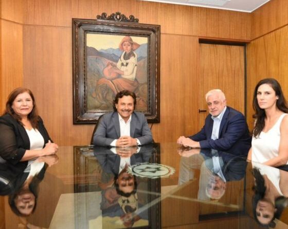 Gustavo Sáenz recibió a Pablo Outes y Yolanda Vega, diputados nacionales electos por Salta