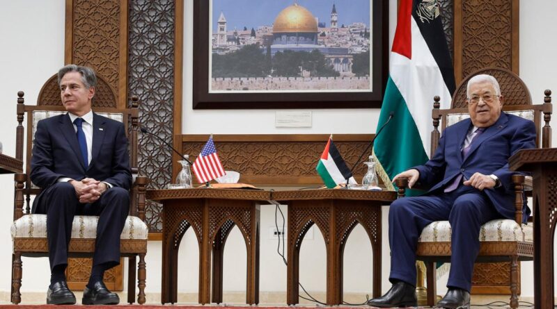 Abbas expresó a Blinken que la paz con Israel solo será posible con el establecimiento de un Estado palestino
