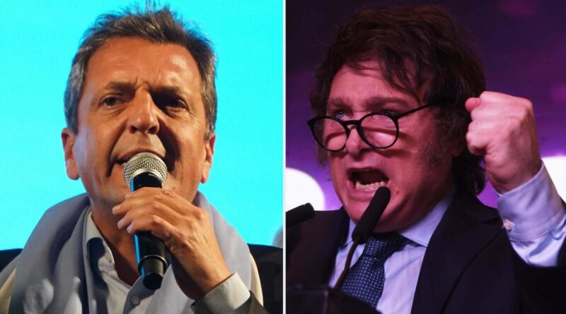 Bajo enfoques y objetivos diversos, Massa y Milei afinan detalles para el debate