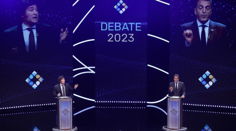 Debate tenso entre Massa y Milei con cruce de denuncias y la sombra de Macri y Cristina