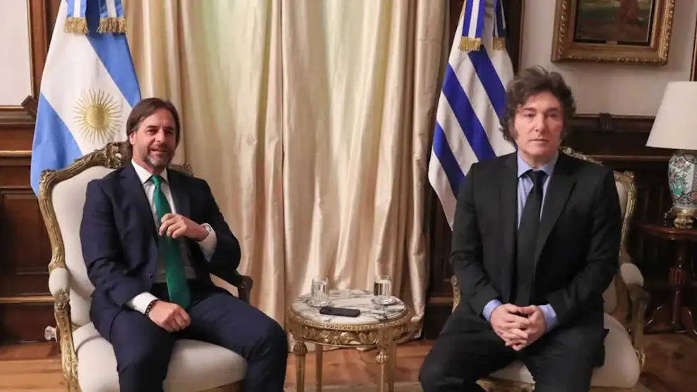Luego de su ausencia en el Mercosur, Javier Milei recibió a Lacalle Pou en Casa Rosada
