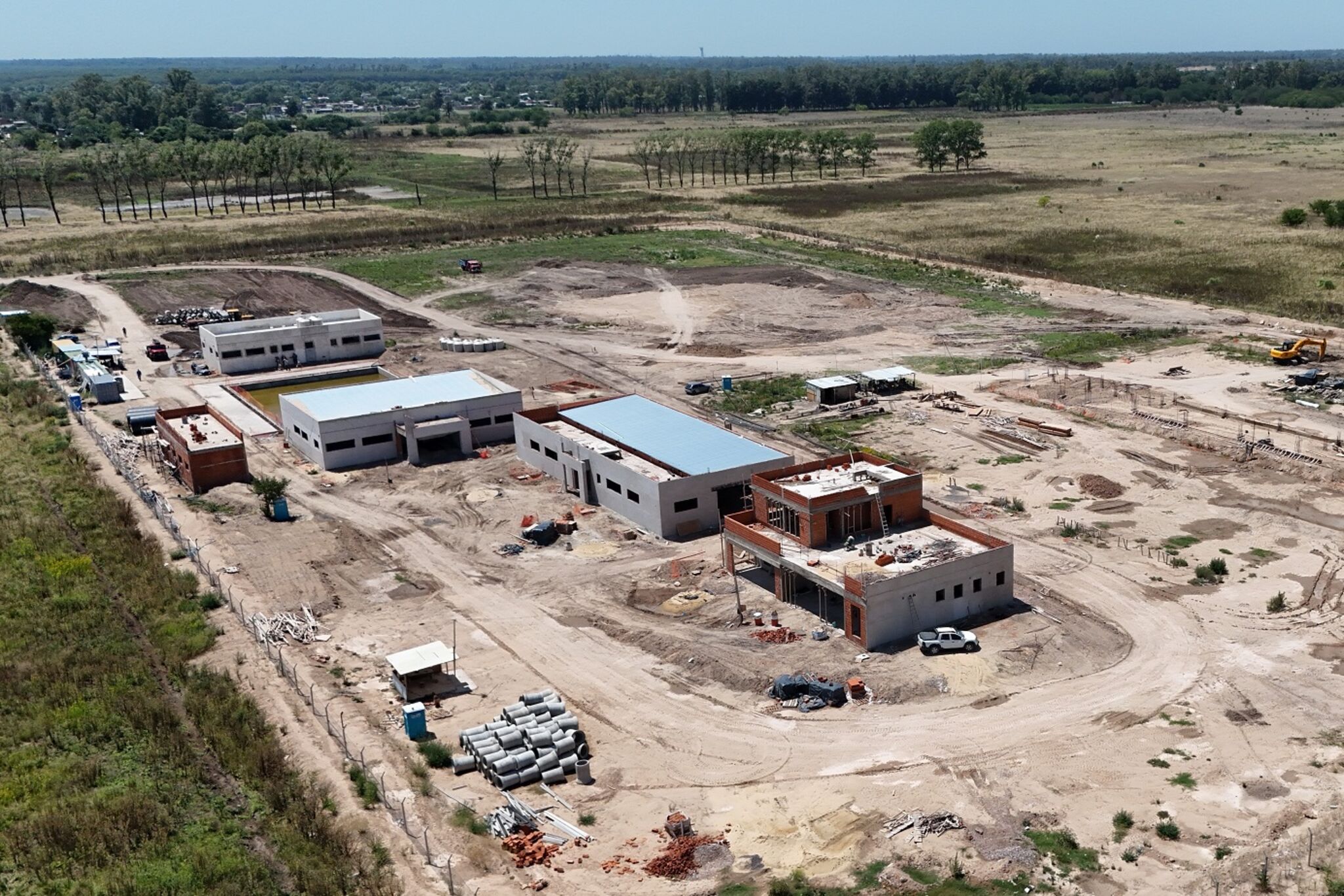 El Polideportivo Lionel Messi alcanzó importantes avances en su construcción