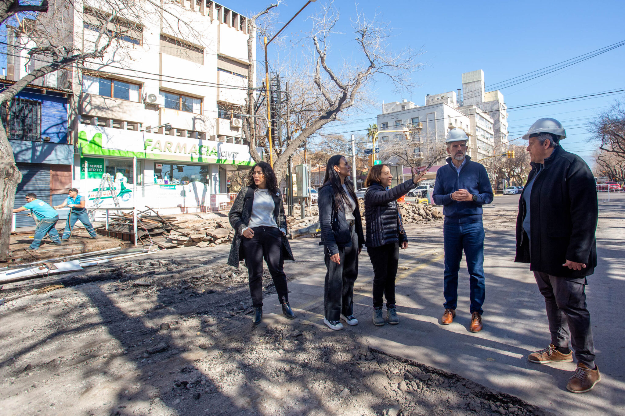 Mendoza ya lleva adelante la remodelación integral de avenida Sarmiento