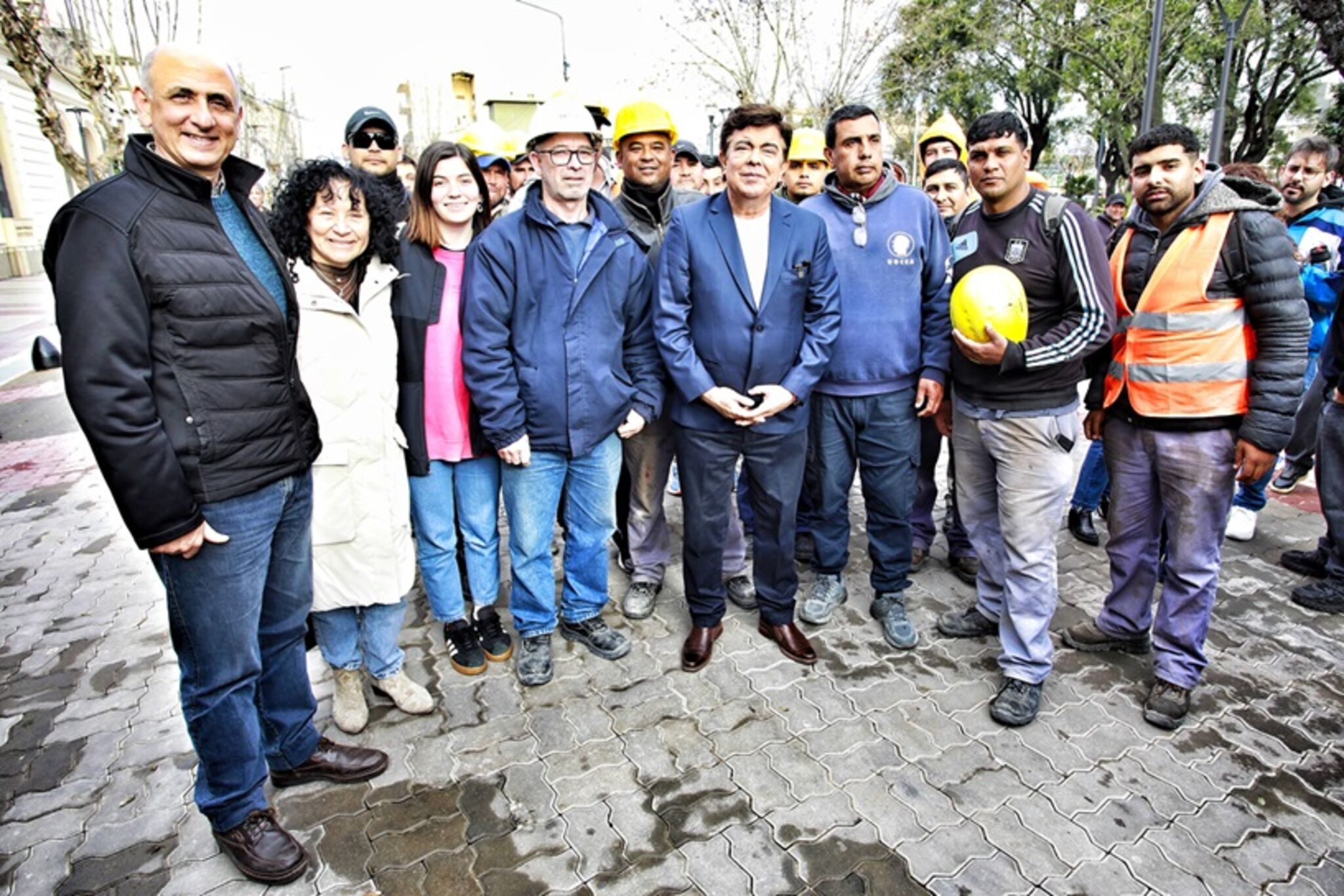 Fernando Espinoza inauguró la nueva semipeatonal de San Justo