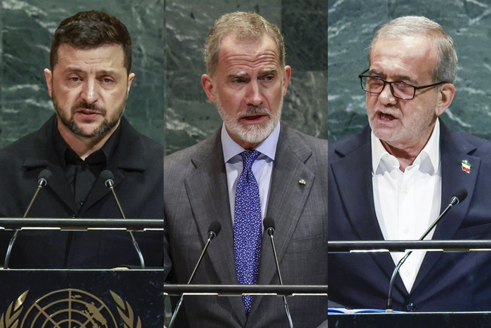 Tensiones en la ONU: Zelenski alertó por la carrera armamentística, Felipe VI pidió detener la masacre en Gaza y el presidente de Irán defendió su programa nuclear