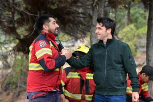 Torres resaltó la labor de brigadistas y bomberos y confirmó que el incendio en Puerto Patriada fue contenido