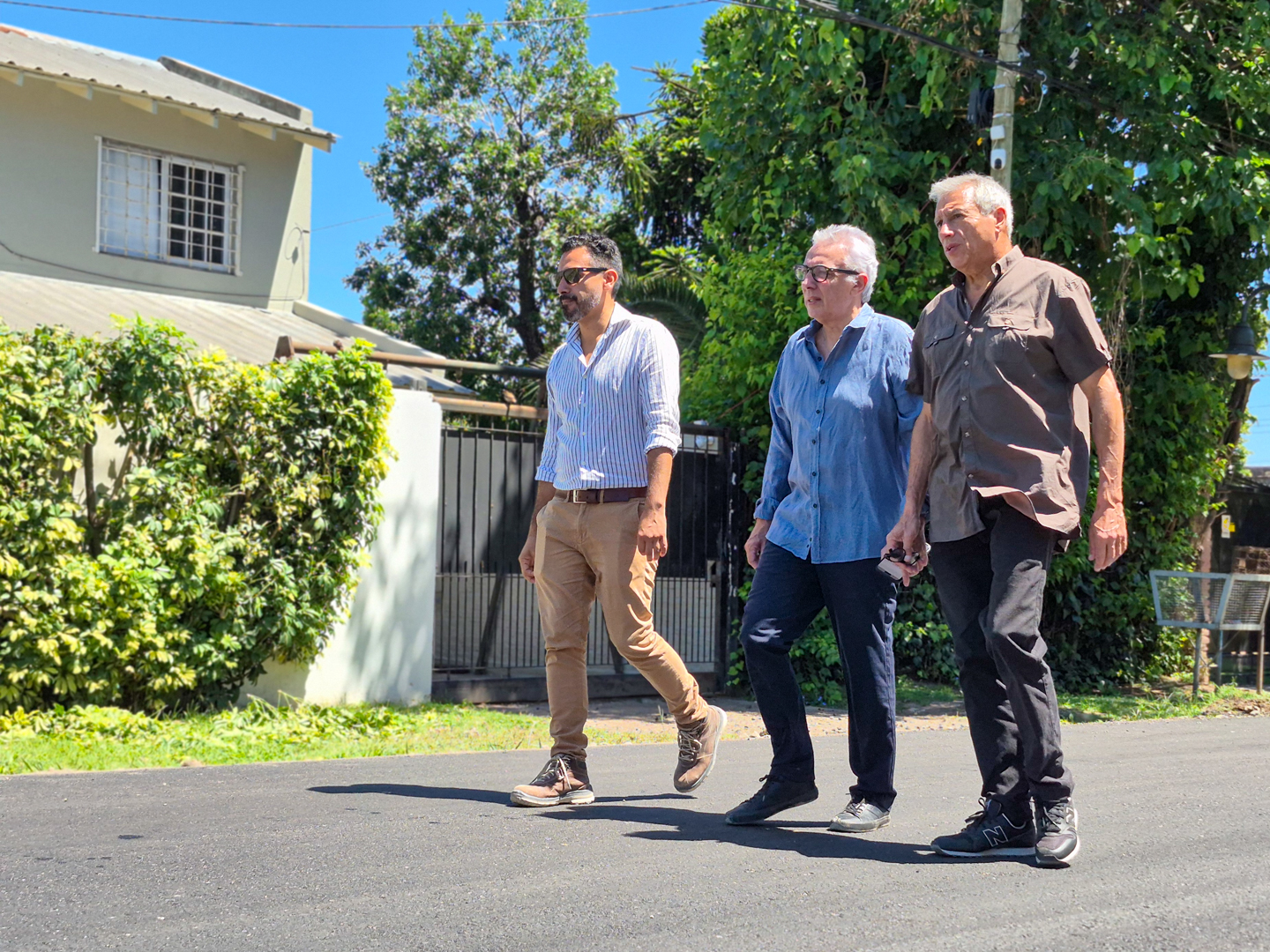 Tigre: Zamora recorrió una nueva obra vial terminada en Don Torcuato