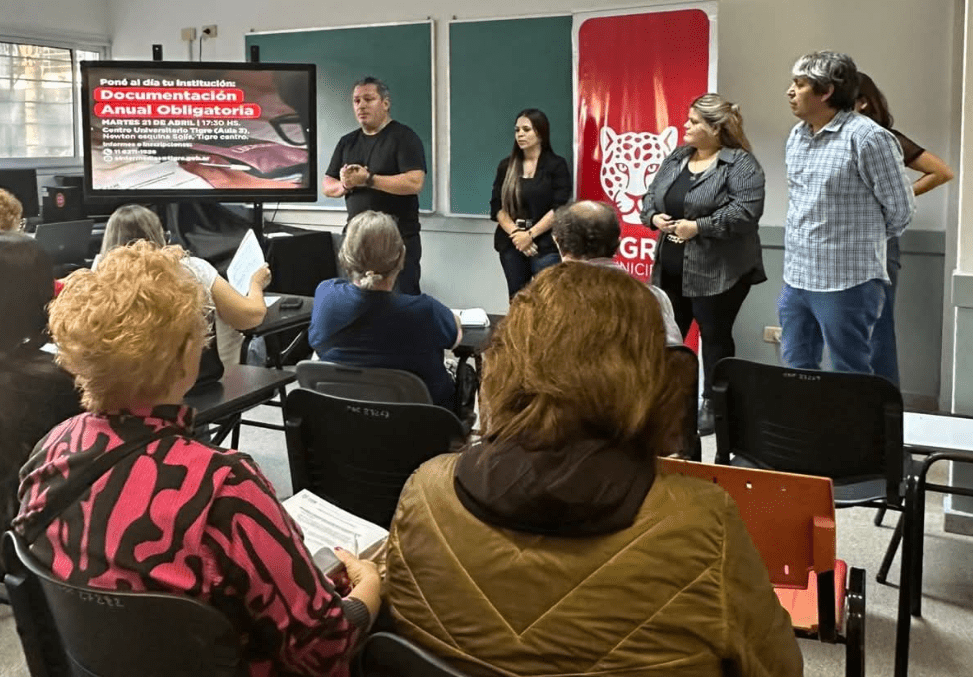 Tigre: el municipio capacitó a instituciones sobre la presentación de documentación obligatoria