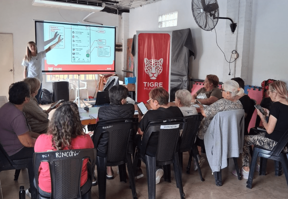 Tigre amplía talleres de inclusión digital y alimentación saludable para adultos mayores