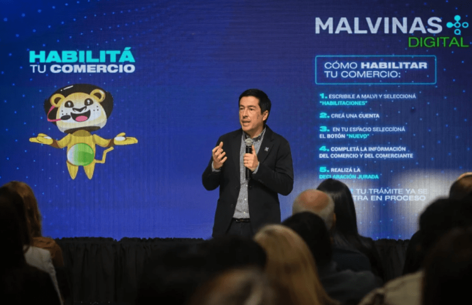 Nardini presentó “Habilitá tu comercio 100% online” y relanzó el ecosistema digital de Malvinas Argentinas
